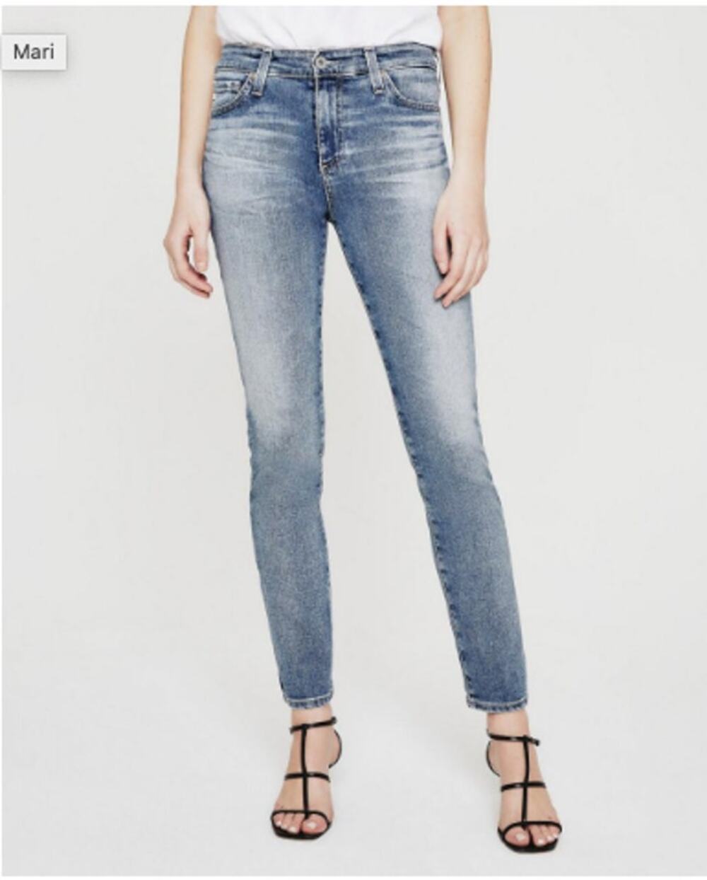 AG Adriano Goldschmeid DENIM NWT Mari High Rise Straight Leg Denim Jean // 00